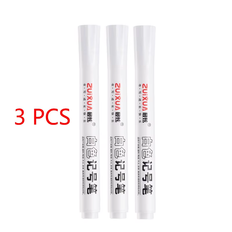 HABO Weiße Markierungsstifte Set – 2,0 mm, Ölig, Wasserdicht, Gelstifte