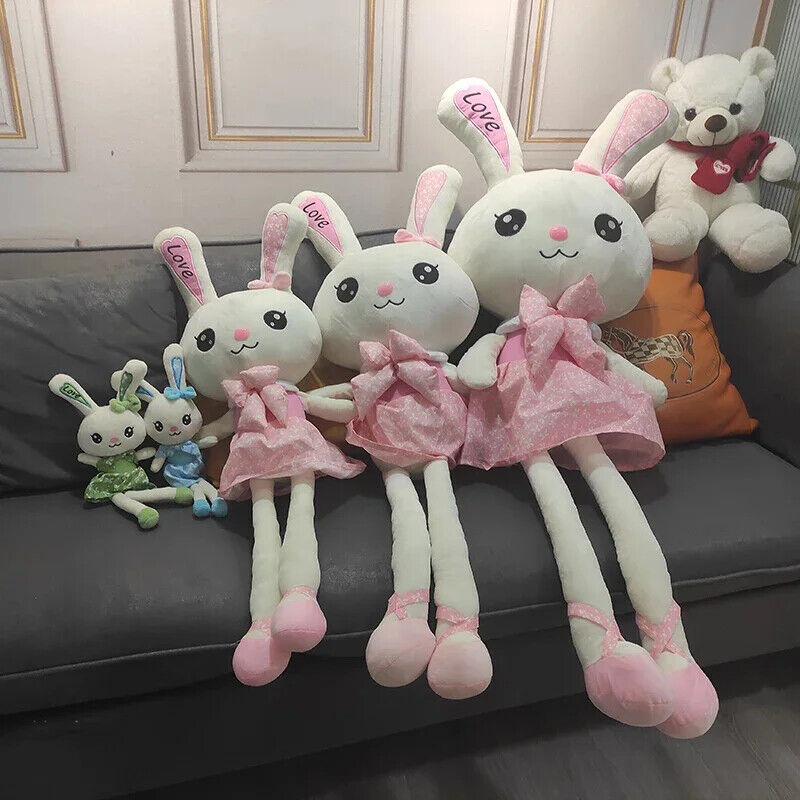 Kaninchen Plüschtier 120cm Niedlich Hase Kuscheltier Riesig Rock Geschenk Mädche