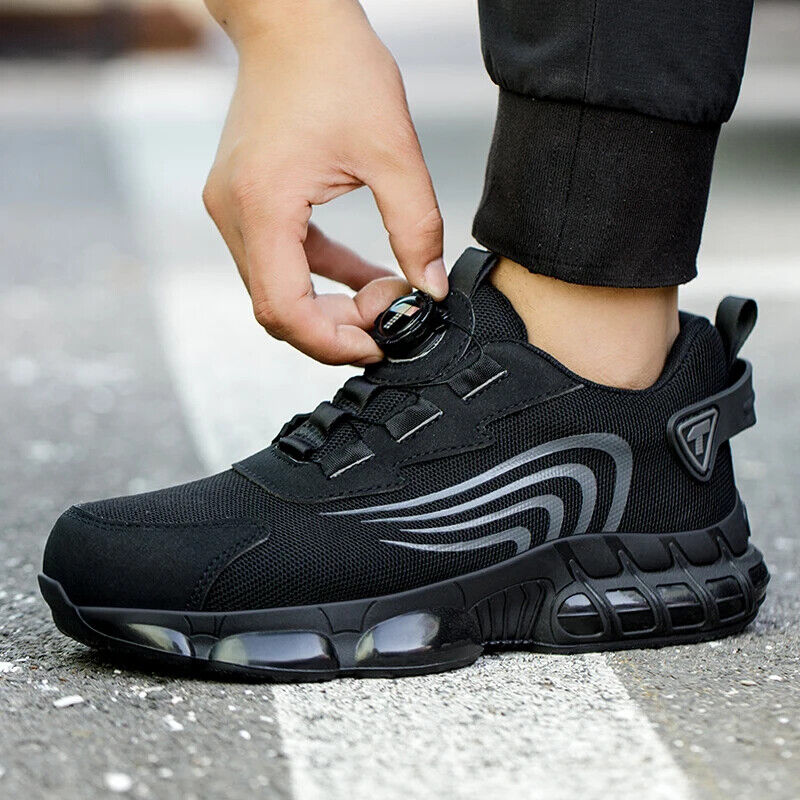 HABO Drehknopf Sicherheitschuhe für Männer – Anti-Schlag und Anti-Piercing