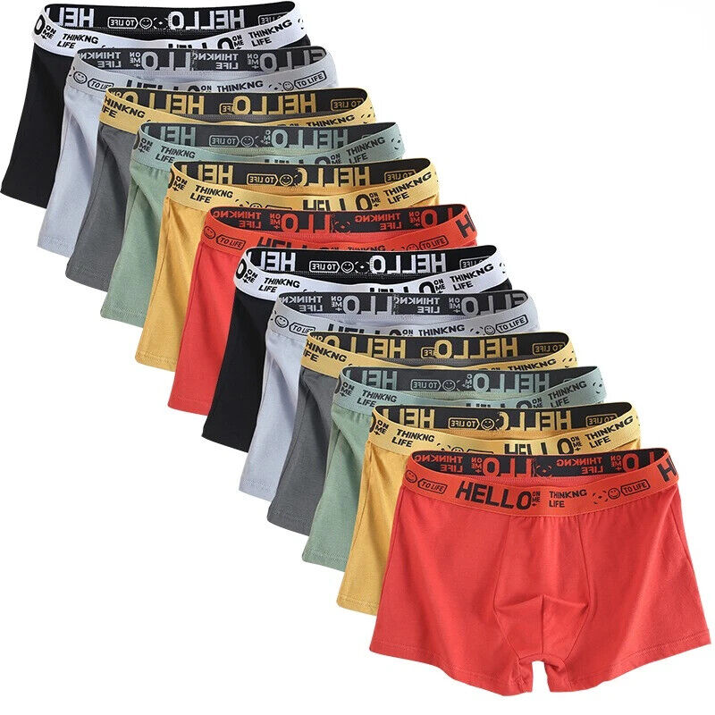 6 Stück Herren Unterwäsche Boxershorts Männer Baumwolle Unterhose Atmungsaktiv