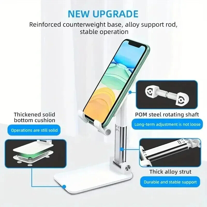 HABO Faltbarer Handy Halter Flexibler Tablet Ständer Verstellbar für alle Geräte
