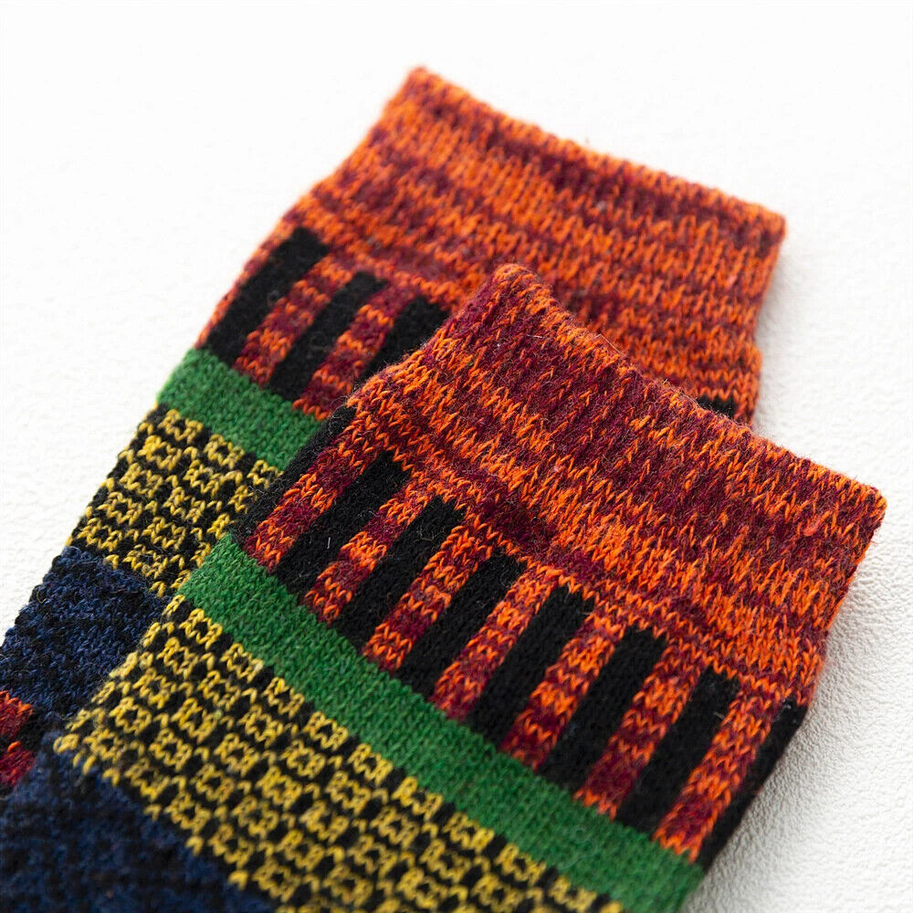 HABO Winter-Herrensocken – Verdickte Wollsocken im Retro-Stil für Schneestiefel