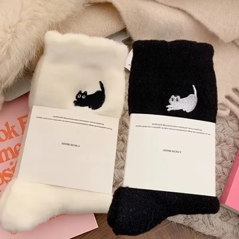 3 Paar Premium Katzen Socken Weiche Plüsch Socken sehr warm Winter flauschig