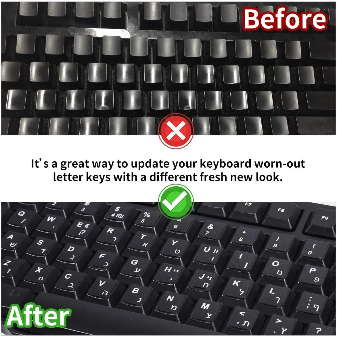 HABO ENG Spanisch Italienish Koreanisch Tastaturaufkleber Sprachaufkleber Laptop