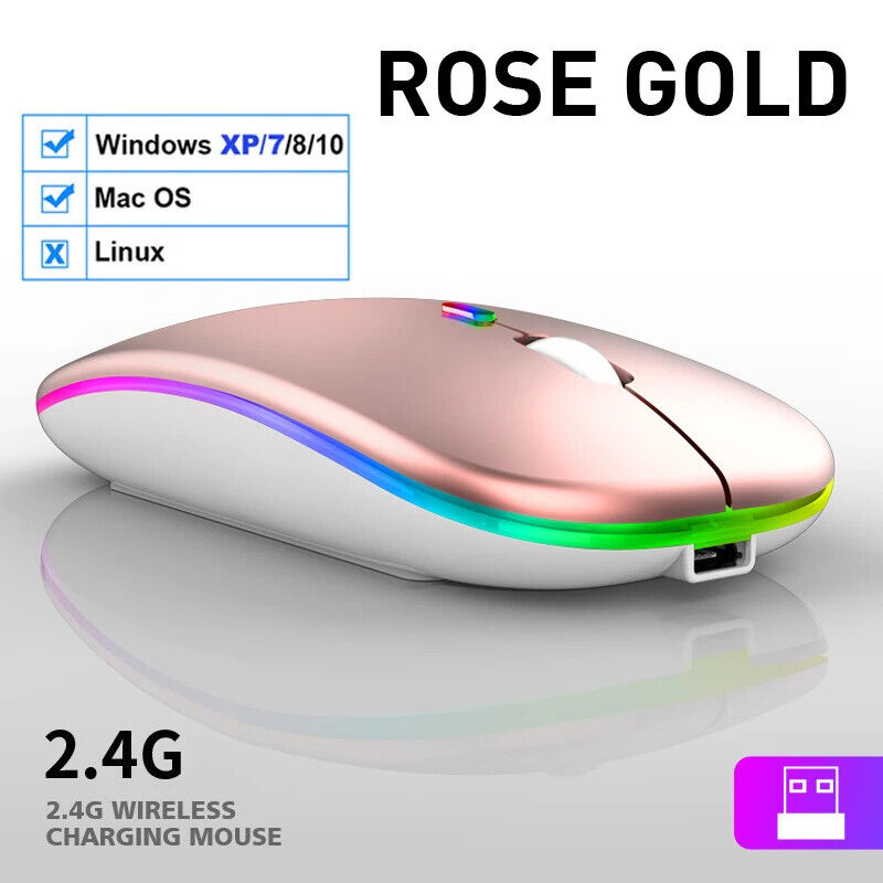 Wireless Office Gaming Maus hochwertig RGB Drahtlose Maus Aufladbar Bluetooth