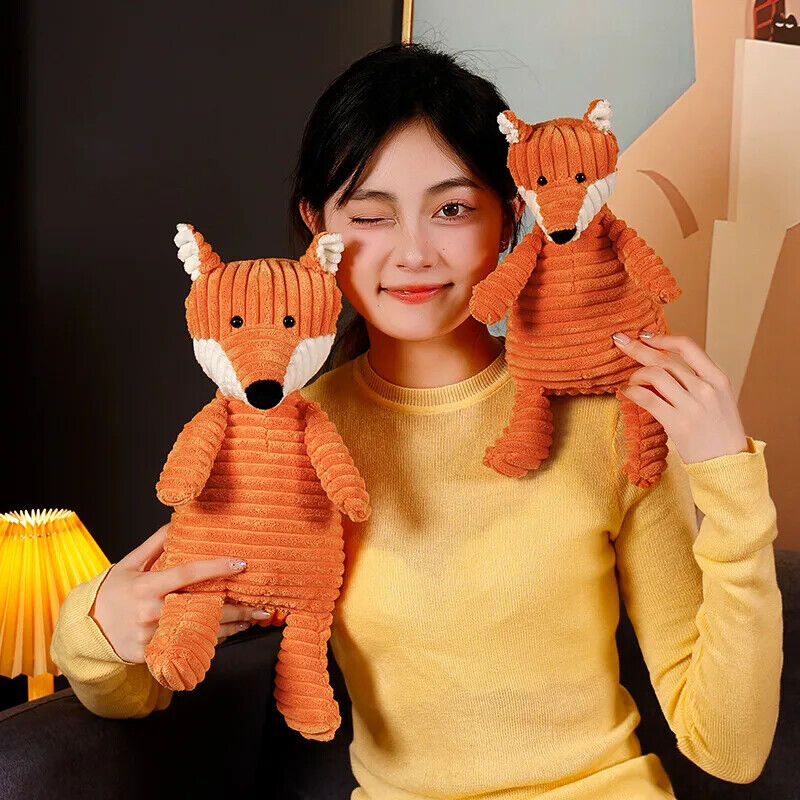 HABO 35/45/65 cm Fuchs Kuscheltier Riesig Stofftier Kinder Geschenk Orange