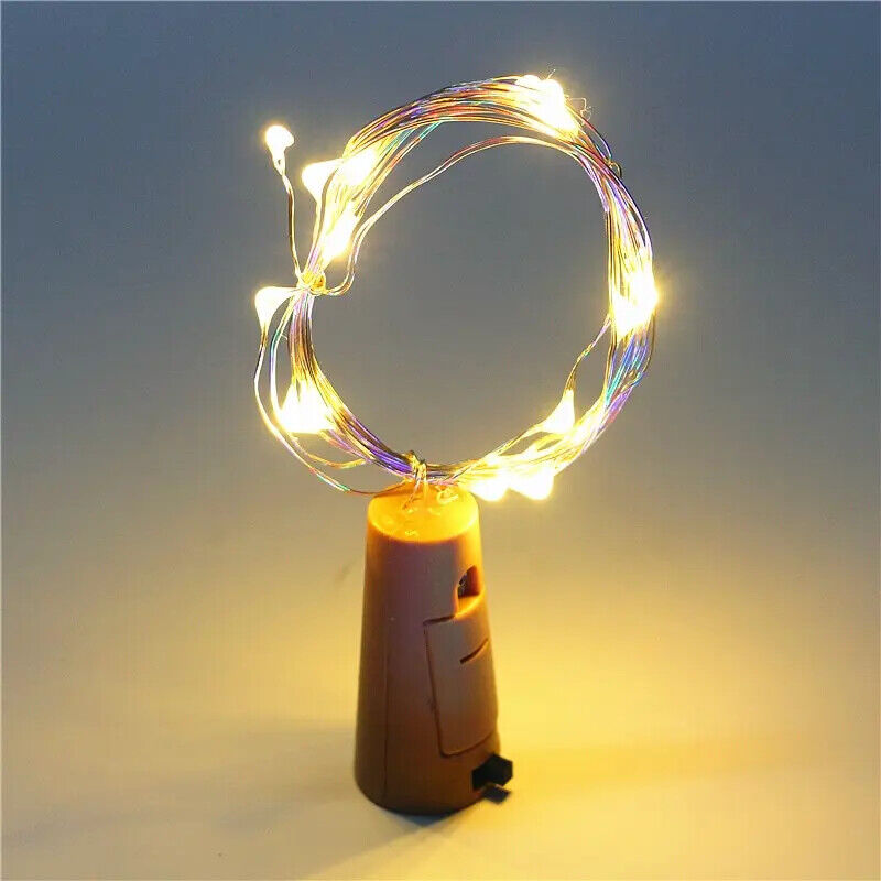 Weinflasche 2M Lichterketten Weihnacht Dekoration LED Lampe Flasche Lichterkette