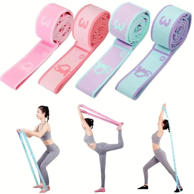 HABO Band Yoga Stretching Gürtel Elastische Bänder für Pilates Trainings