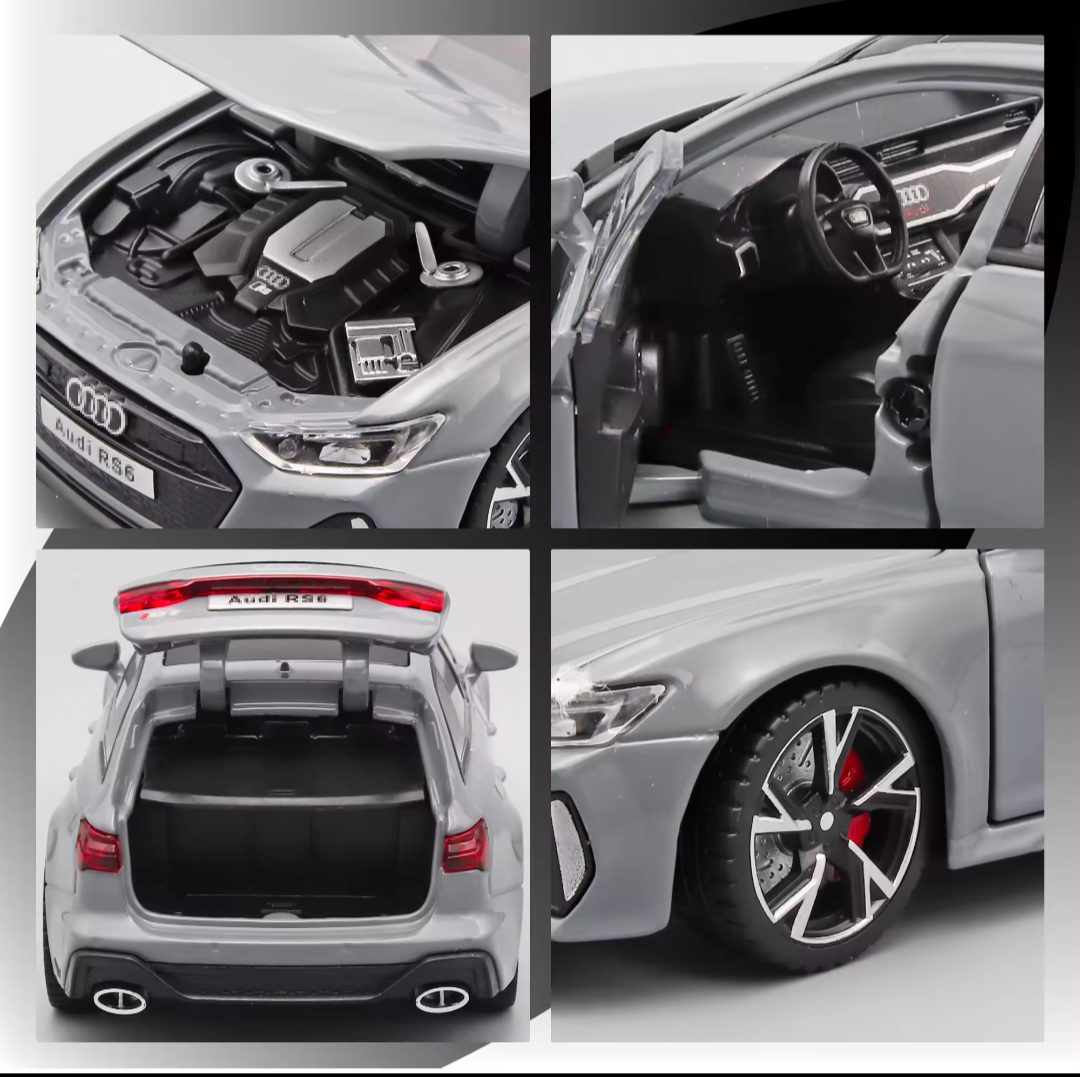 Audi RS6 Auto Modellauto Sammlerstück Spielzeug detailgetreu Maßstab 1:32