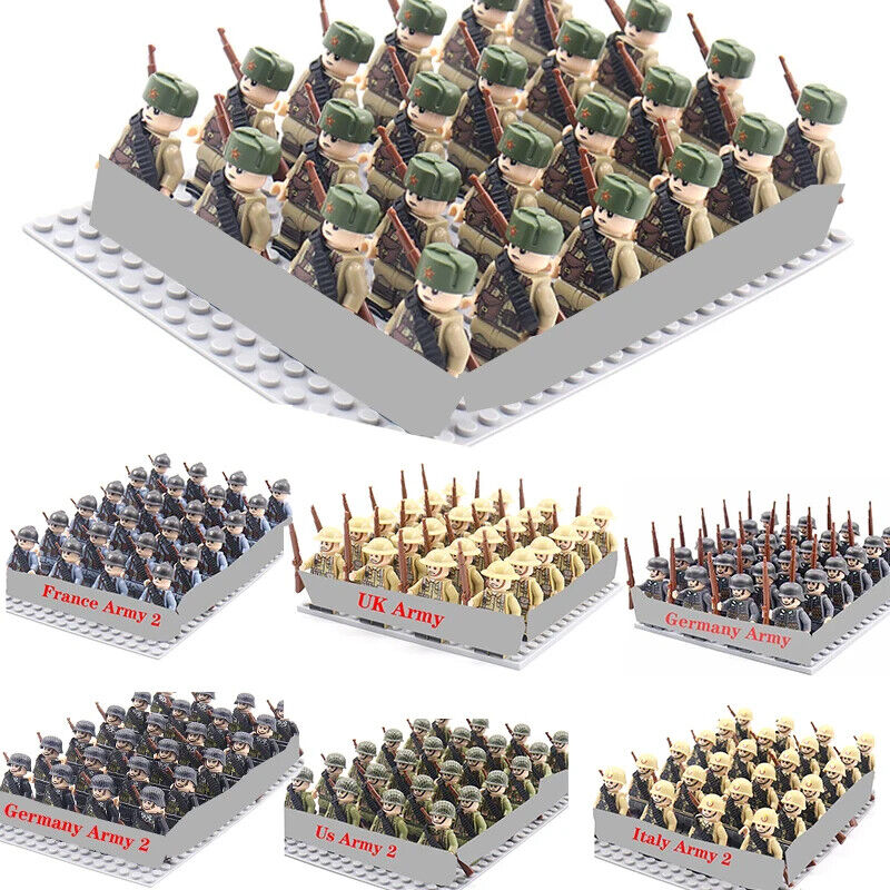 HBO Baustein Soldaten Steckbausteine Figuren Armeepersonal Set Spielzeug