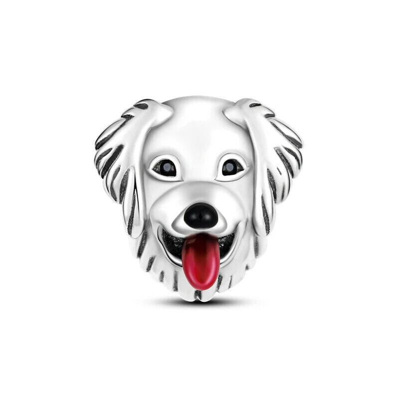 HABO TiereSerie Charms Silber – Hund, Katze Perlen für Pandora Armband Anhänger
