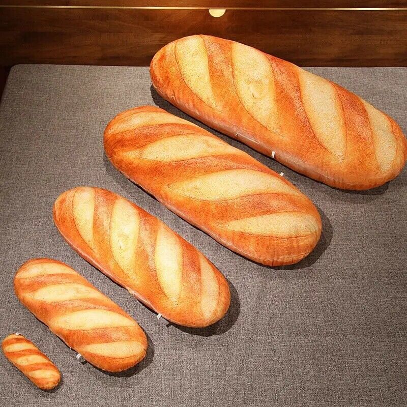 Baguette Plüschtier 70cm Riesig Groß Stofftier Französisch Geschenk Realistisch