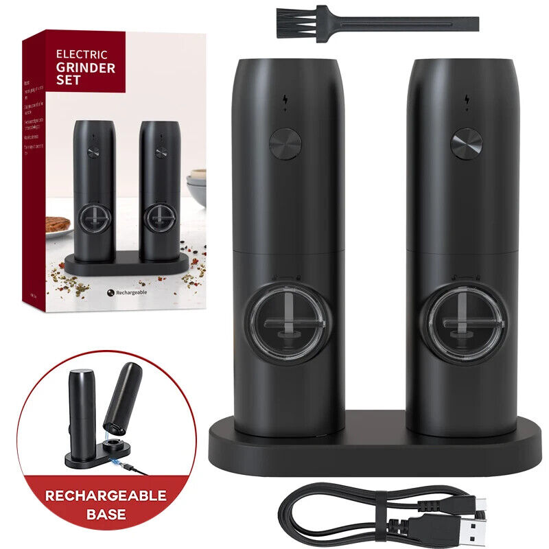 HABO Elektronische Gewürz Mühle Salz Pfeffer Wiederaufladbar USB-C Modern