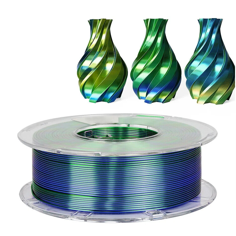 3D Drucker Filament PLA 1,75 Mm dreifarbig Filament Kunststoffmaterial Glänzend