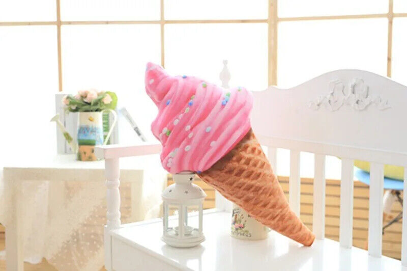 HABO Eis Waffel Plüsch Kissen Kuscheltier Bunt Riesig Bunt Streusel Geschenk