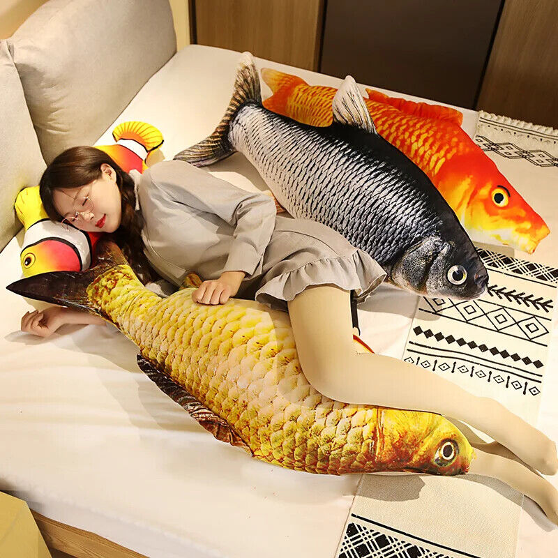 HABO Fisch Kuscheltier Goldfisch Nemo Angler Geschenk Plüschtier Riesig Stofftie
