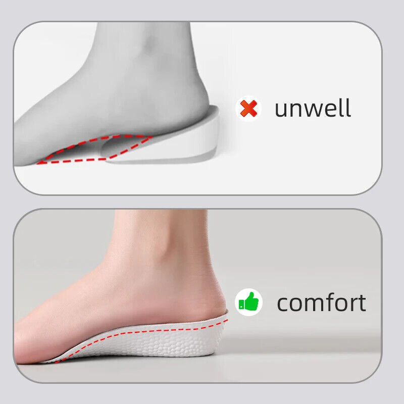 HABO Erhöhung Stützhöhe, Einlegesohlen, orthopädisch atmungsaktiv Memory Foam,