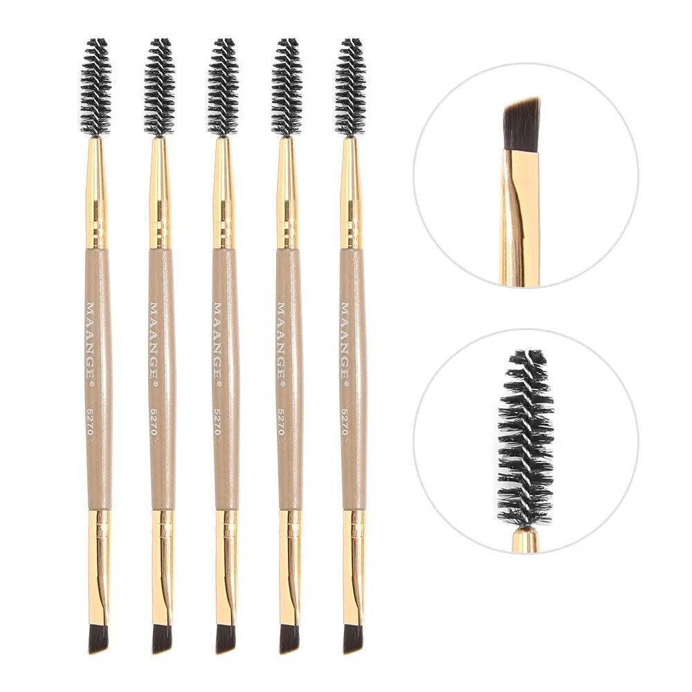 HABO 5 Stück Augenbrauen Kamm Bürste Lidschatten Make Up Pinsel Beauty Frauen