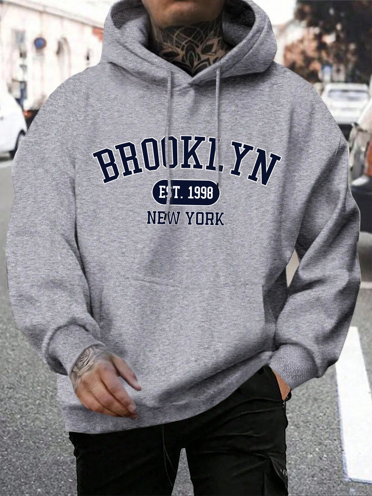 HABO Brooklyn New York Männer Hoodie – Oversize Hoody, Mode Trainingsanzug