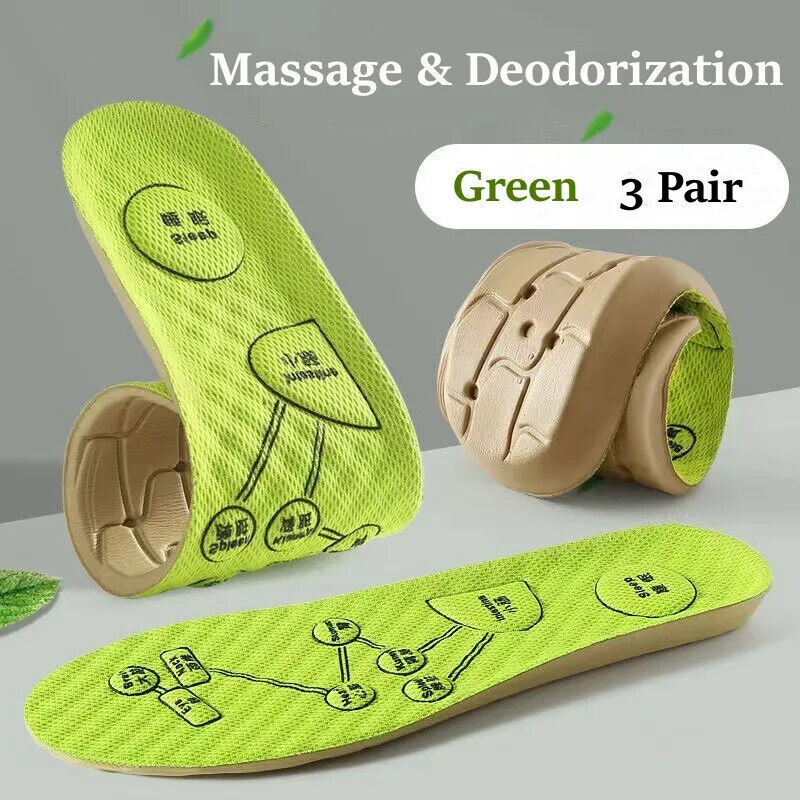 HABO Einlegesohlen für Schuhe – Massage, Akupunkturpunkte für Plantarfasziitis