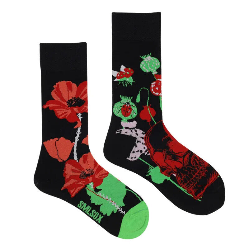 HABO 1 Paar Lustige Socken Ketchup Pommes Eis Noten Pilze Geschenk Mann Frauen