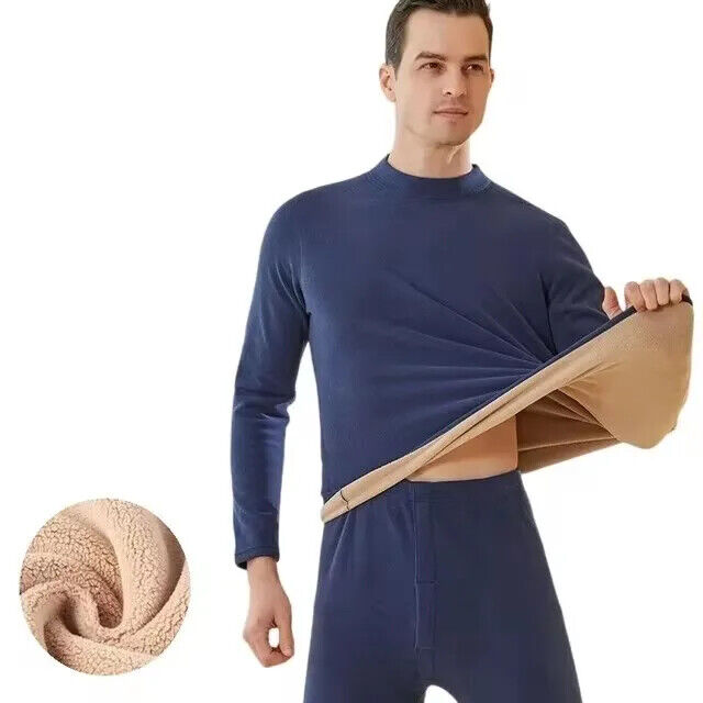 HABO Thermo Unterwäsche für Männer – 2 Stück Set, Mock-Neck, Unterhosen & hemden