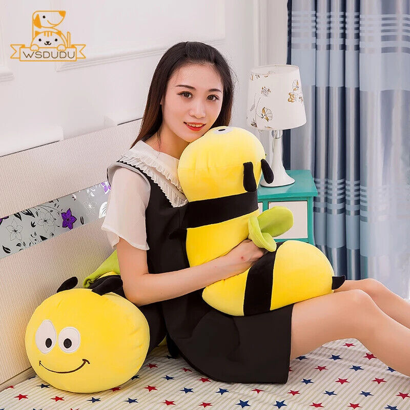 HABO Biene Kuscheltier Große Biene Plüschtier Stofftier Weich Kinder 45 CM
