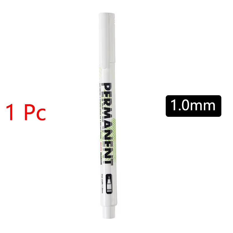 HABO Weiße Markierungsstifte Set – 2,0 mm, Ölig, Wasserdicht, Gelstifte
