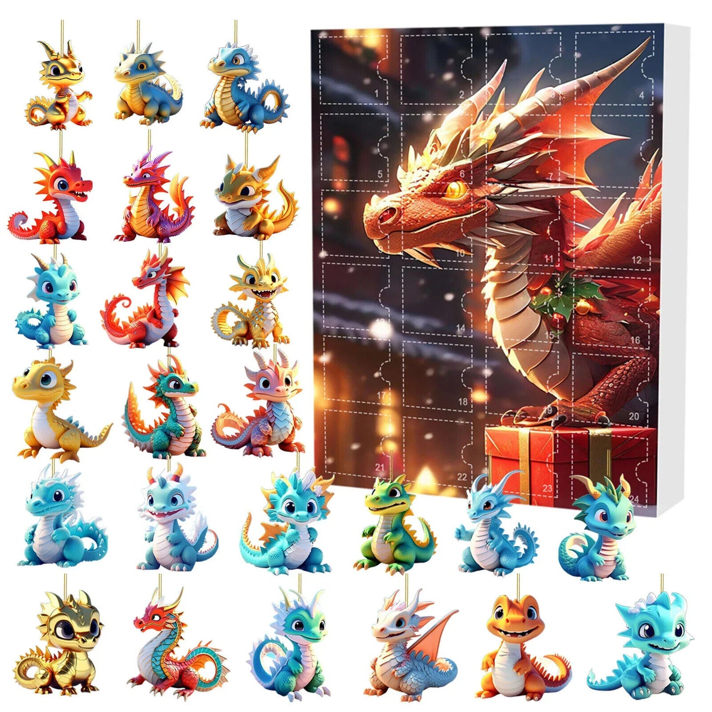 Adventskalender Kinder Drachen Geschenk Süß Drachenbabys Jungs Mädchen