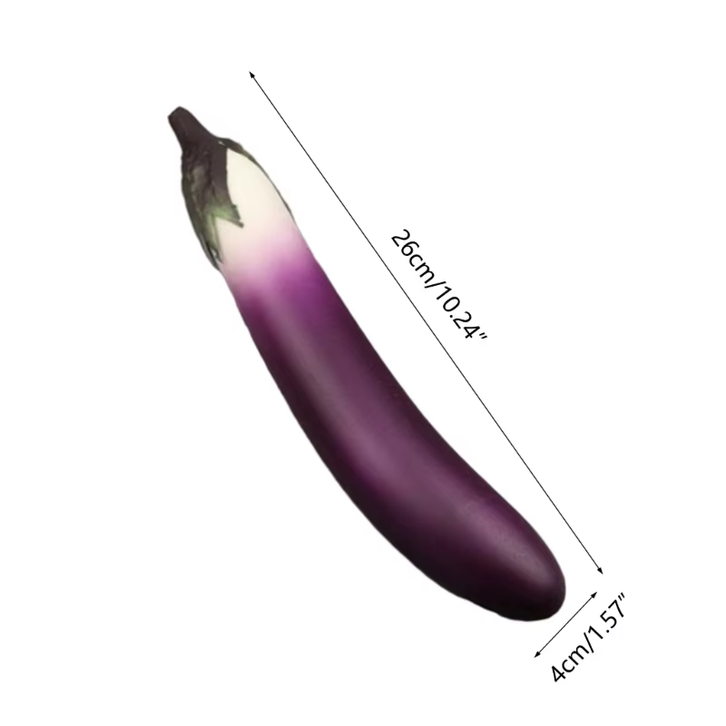 HABO Fake Aubergine Gurke Realistische Nachbildung Obst Dekoration Gemüse
