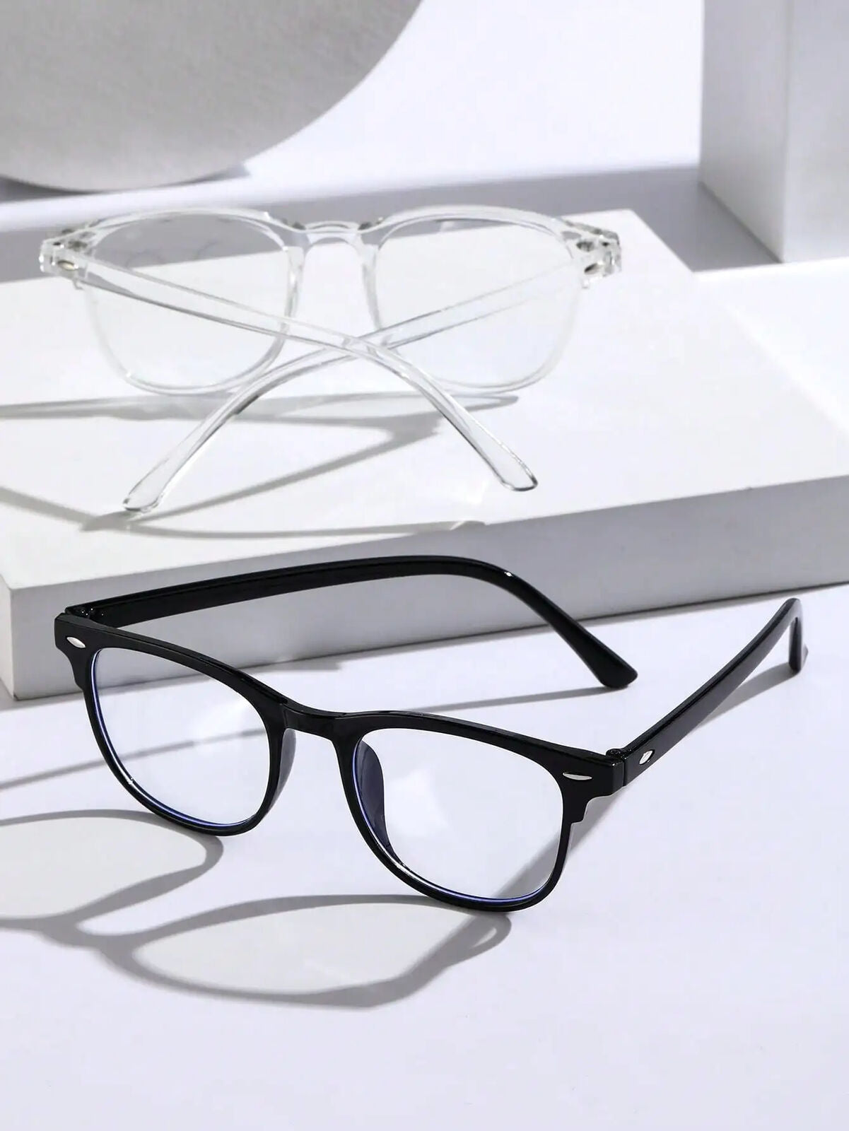HABO Unisex Quadratische Rahmen – Trendy Anti-Blau Licht Brille mit Gläsern