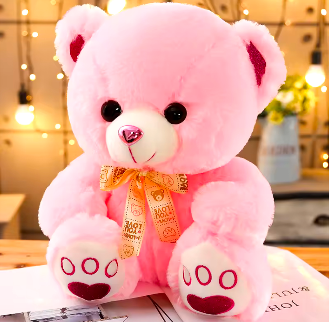 Teddybär Plüschtier kuschelige Bären Kinder Blau weiß Rosa Schlafen Geschenk