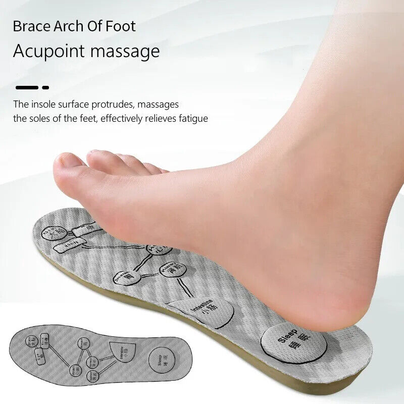 HABO Einlegesohlen für Schuhe – Massage, Akupunkturpunkte für Plantarfasziitis