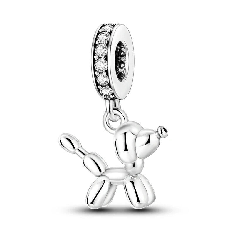 HABO TiereSerie Charms Silber – Hund, Katze Perlen für Pandora Armband Anhänger