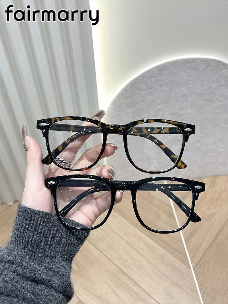 HABO Unisex Quadratische Rahmen – Trendy Anti-Blau Licht Brille mit Gläsern