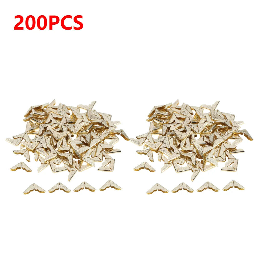 HABO Bucheckenschutz aus Metall Eckenschutz für Scrapbooking, Alben, Menüs, Ordn
