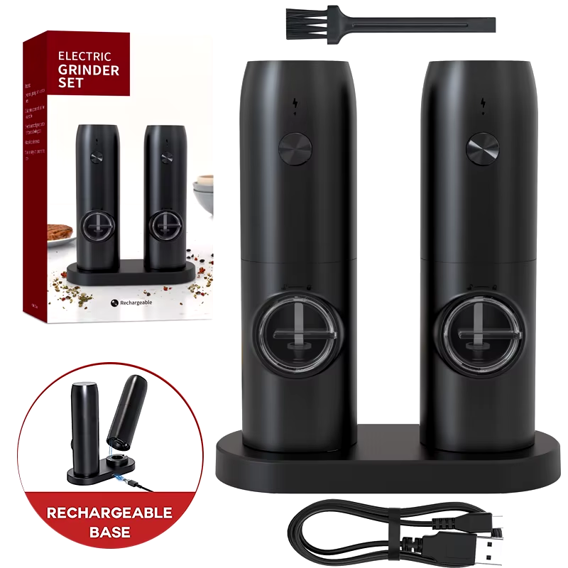 HABO Elektronische Gewürz Mühle Salz Pfeffer Wiederaufladbar USB-C Modern