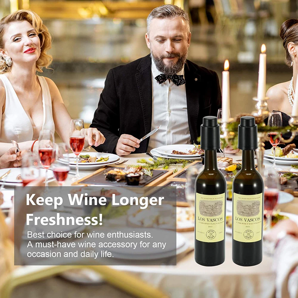 HABO Wiederverwendbare Weinflaschen Verschlüsse – Weintopper und Korken für Wein