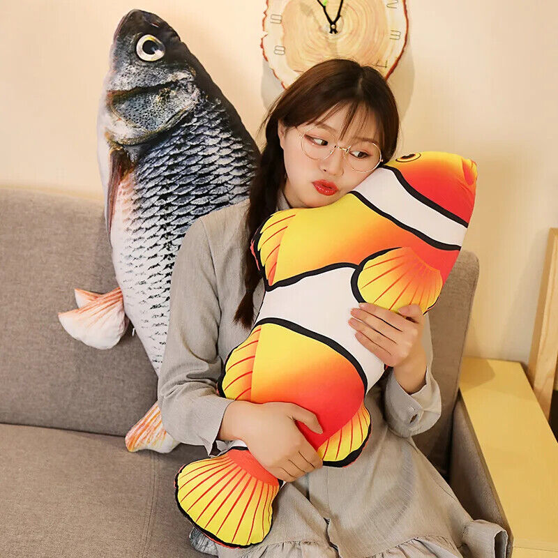 HABO Fisch Kuscheltier Goldfisch Nemo Angler Geschenk Plüschtier Riesig Stofftie