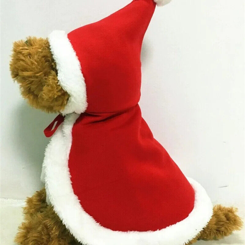 Katzen Kostüm Santa Weihnachtsmann Katze/Hund Haustier Weihnachten Cape Kostüm