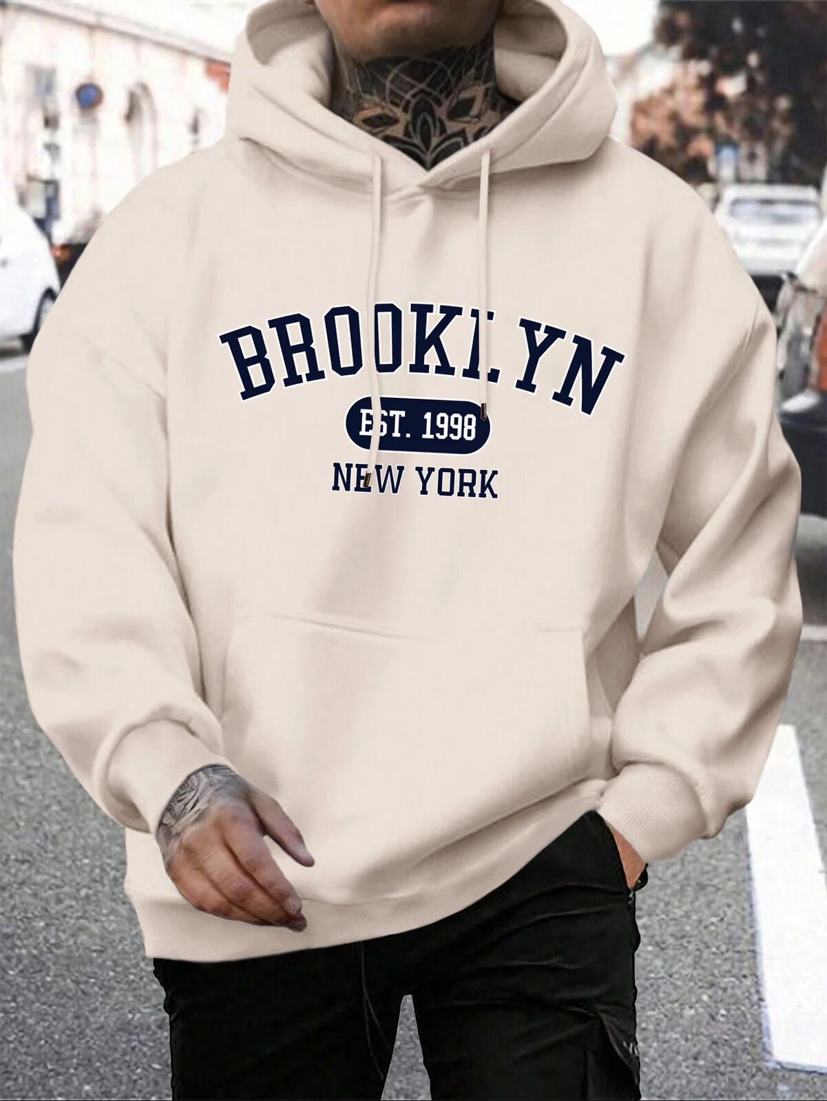 HABO Brooklyn New York Männer Hoodie – Oversize Hoody, Mode Trainingsanzug