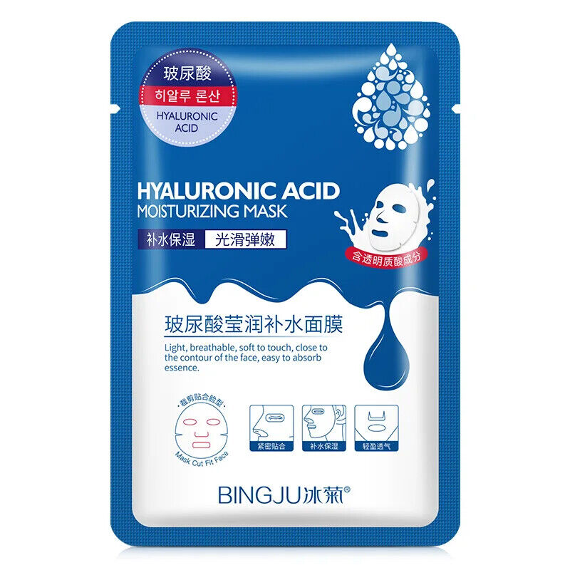 Korean Skincare Hyaluronsäure Kollagen Gesicht Maske Hautpflege 20 Stücke