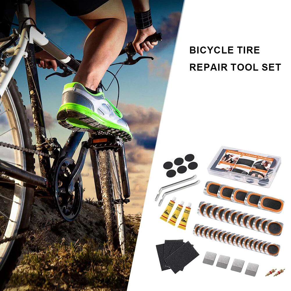HABO Fahrrad Reifen Schlauch Reparatur– Gummi Patch, Kleber für Flache Reifen