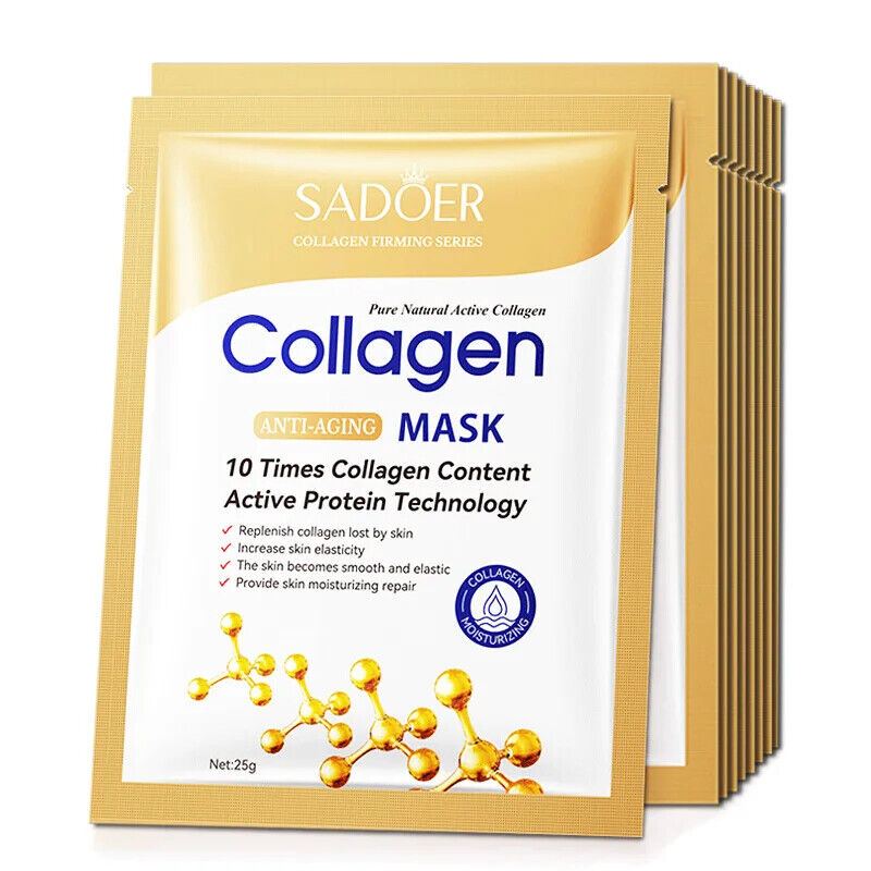 Korean Skincare Hyaluronsäure Kollagen Gesicht Maske Hautpflege 20 Stücke