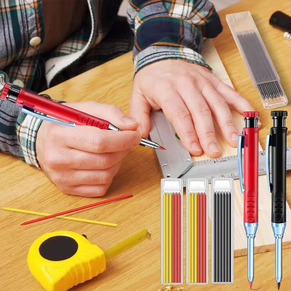 HABO Carpenter Mechanischer Bleistift mit Spitzer – für Holzbearbeitung & Bau