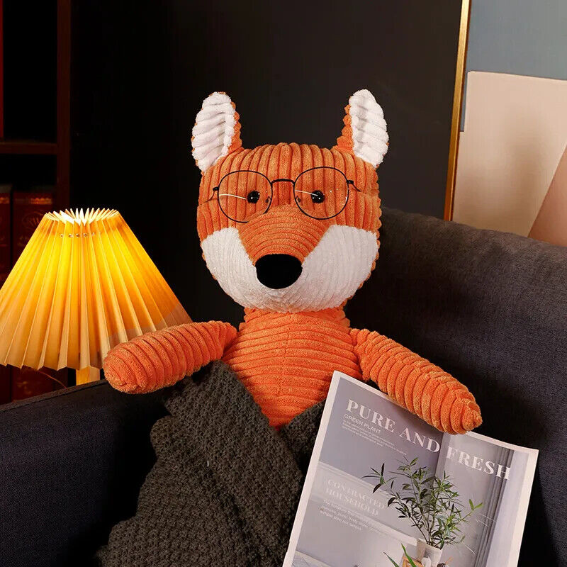 Fuchs Stofftier Plüschtier Gefüllt kuschelig Weicher Fuchs für Kinder Geschenk