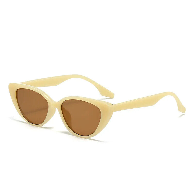 HABO Vintage Cat Eye Frauen Sonnenbrille Stylish Damen Schwarz Braun 2024 Retro
