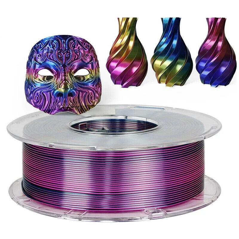3D Drucker Filament PLA 1,75 Mm dreifarbig Filament Kunststoffmaterial Glänzend