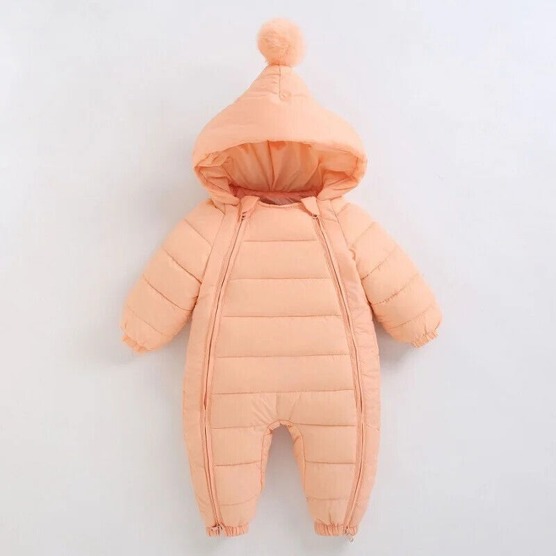 Baby Overall Winter Kleinkind Ganzkörperanzug Dick und Warm Mit Kapuze Für Babys