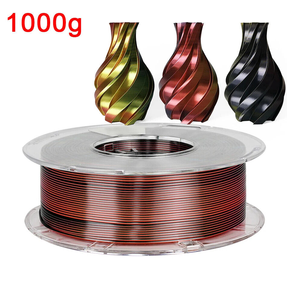 3D Drucker Filament PLA 1,75 Mm dreifarbig Filament Kunststoffmaterial Glänzend